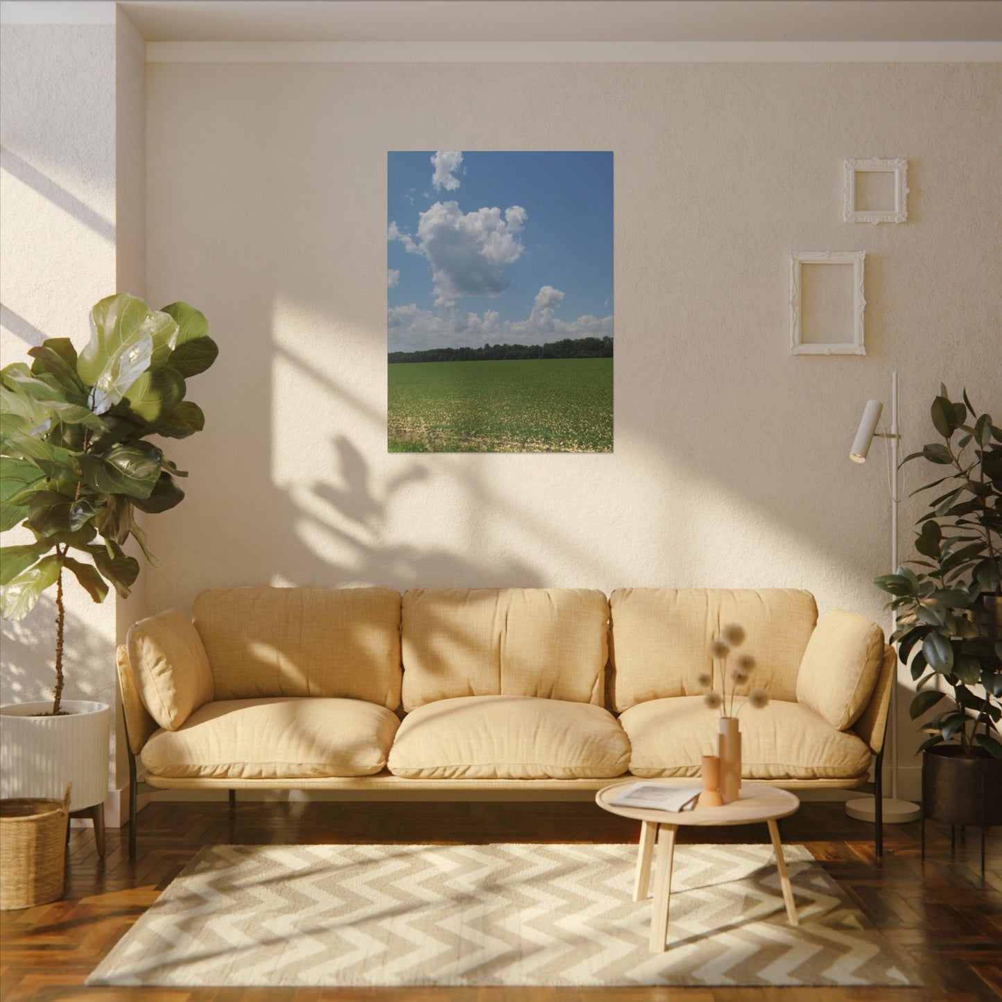 Serene Landscape Canvas Wall Art, Nature Decor for Home, Farmhouse, Gift for Nature Lovers, Rustic Wall Art, Living Room Decoration