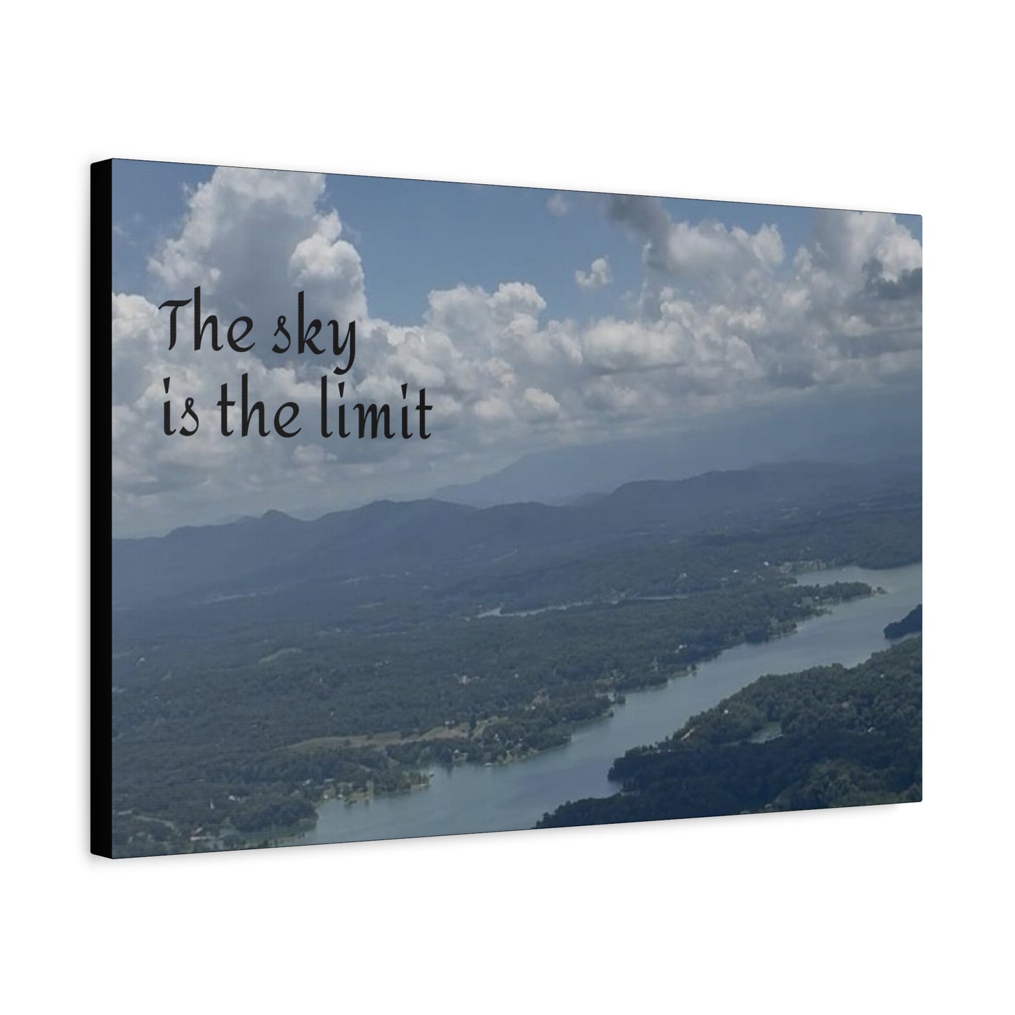 Inspirational Canvas Wall Art - The Sky Is The Limit, Motivational Decor, Home Office Artwork, Gift for Dreamers, Nature Photography