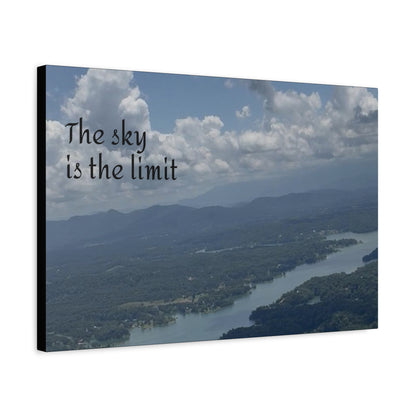 Inspirational Canvas Wall Art - The Sky Is The Limit, Motivational Decor, Home Office Artwork, Gift for Dreamers, Nature Photography