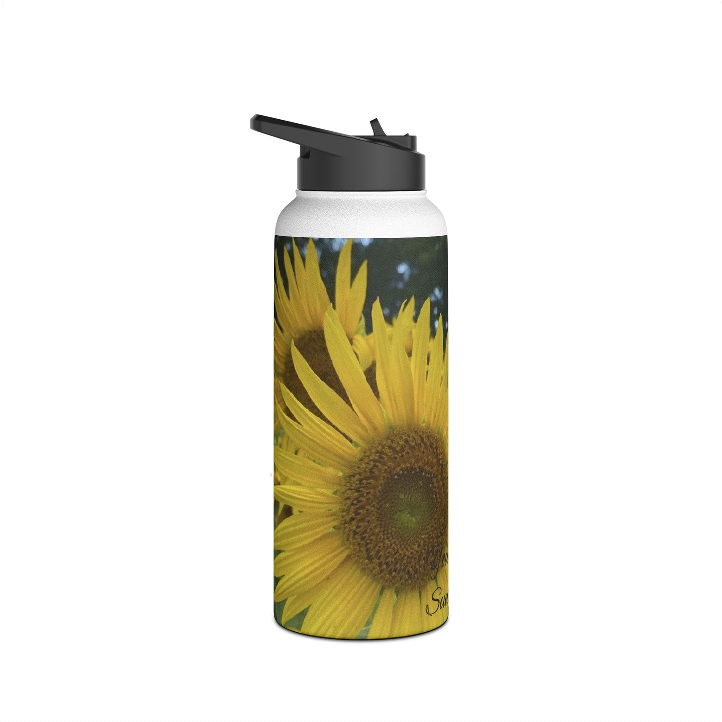 Sunflower Stainless Steel Water Bottle - You Are My Sunshine, Eco-Friendly Hydration, Gifts for Her, Summer Accessories, Outdoor Adventure