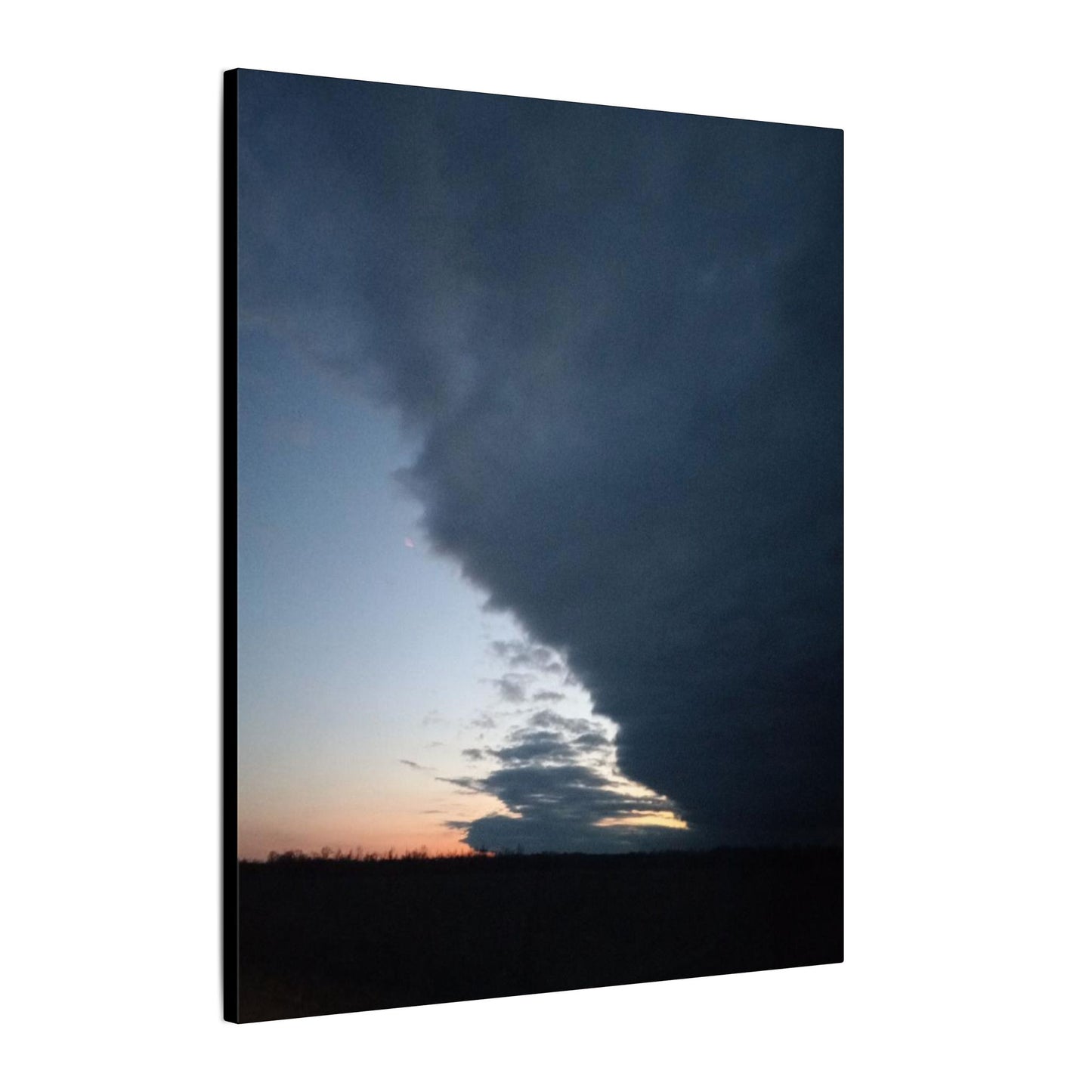 Matte Canvas Wall Art - Dramatic Storm Sky Decor, Modern Home Aesthetic, Gift for Nature Lovers, Living Room Artwork, Photography Print