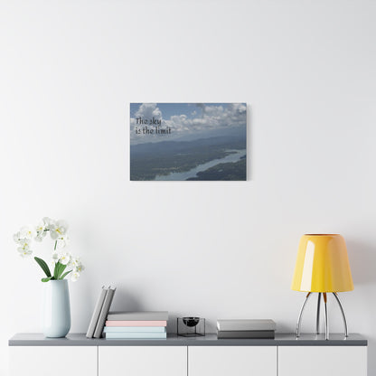 Inspirational Canvas Wall Art - The Sky Is The Limit, Motivational Decor, Home Office Artwork, Gift for Dreamers, Nature Photography
