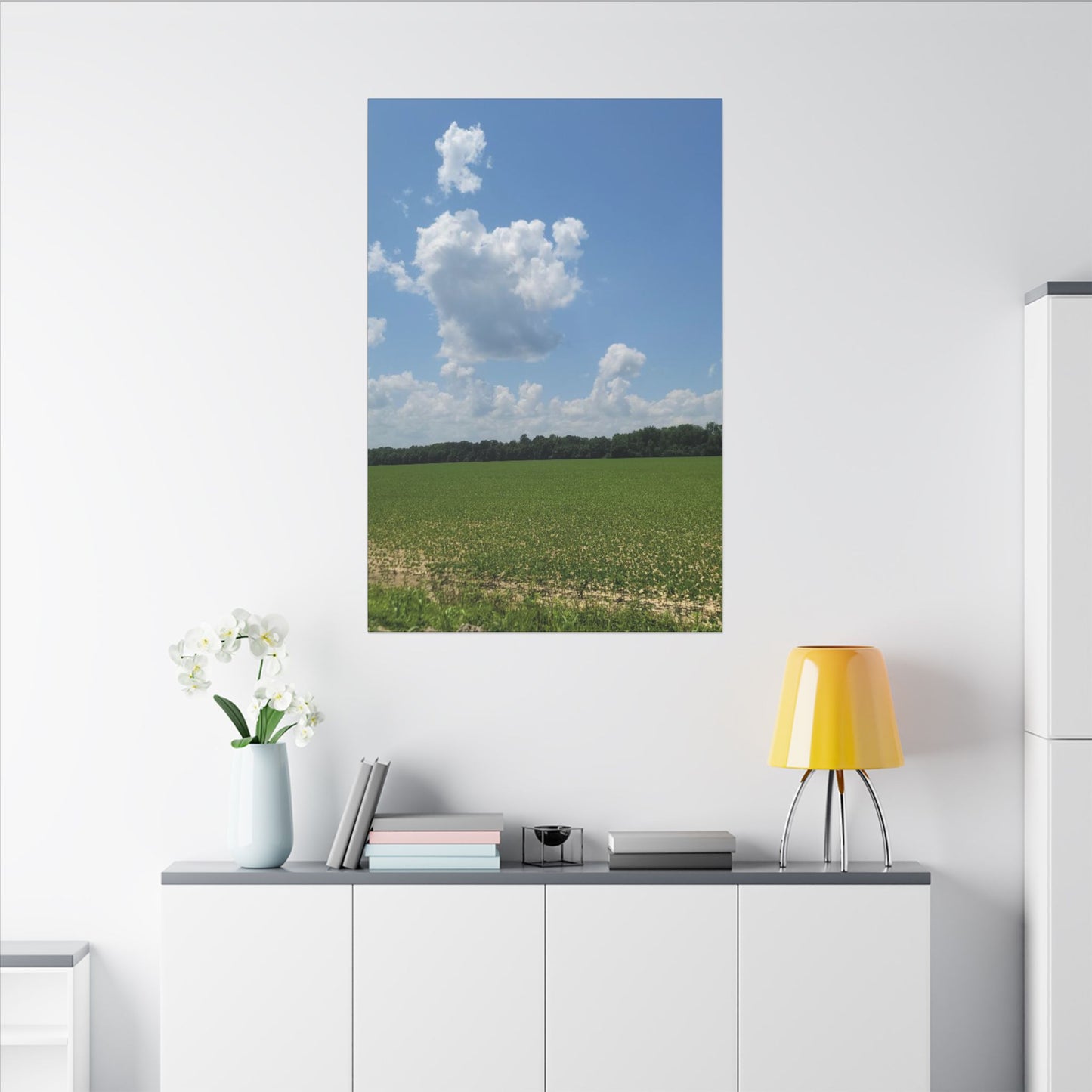 Serene Landscape Canvas Wall Art, Nature Decor for Home, Farmhouse, Gift for Nature Lovers, Rustic Wall Art, Living Room Decoration