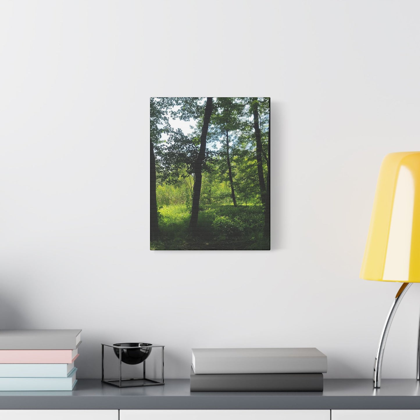 Scenic Canvas Wall Art - Nature-Inspired Home Decor, Forest Scene, Wall Hanging, Gift for Nature Lovers, Greenery Print