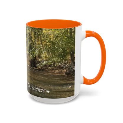 Nature-Inspired Accent Coffee Mug, Perfect for Outdoor Lovers, Gifts for Nature Enthusiasts, Afternoon Coffee, Camping Mug, Scenic Drinkware