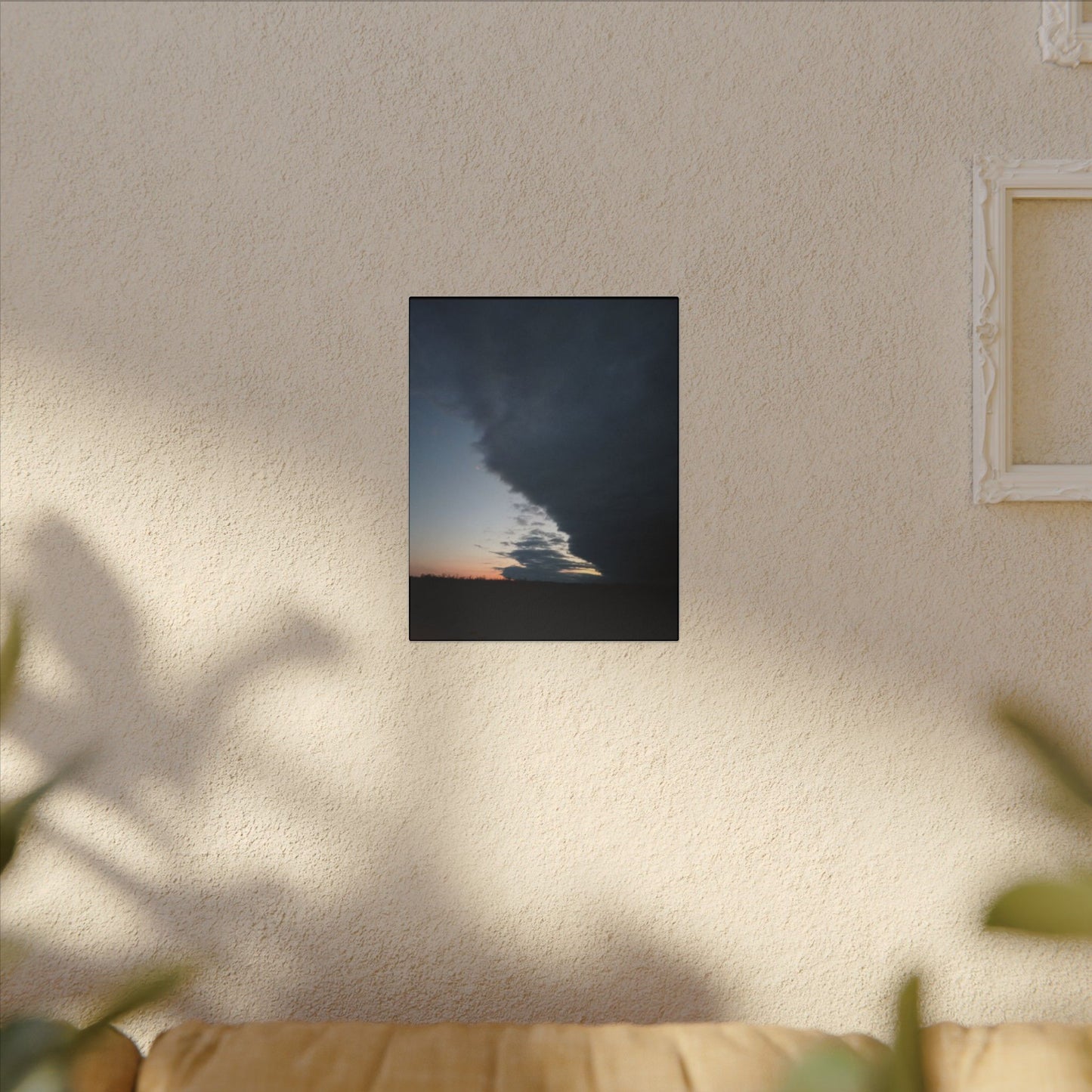 Matte Canvas Wall Art - Dramatic Storm Sky Decor, Modern Home Aesthetic, Gift for Nature Lovers, Living Room Artwork, Photography Print