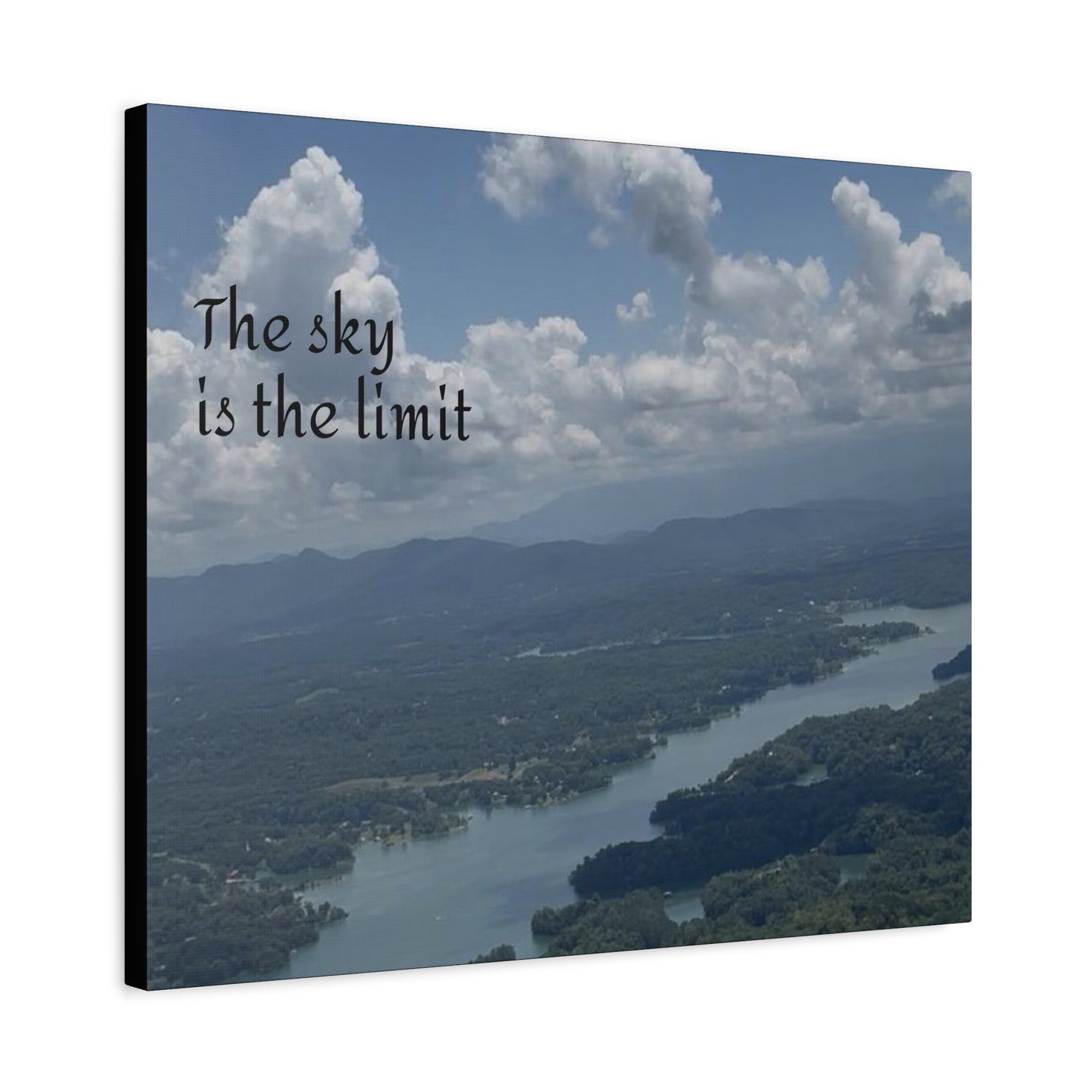 Inspirational Canvas Wall Art - The Sky Is The Limit, Motivational Decor, Home Office Artwork, Gift for Dreamers, Nature Photography