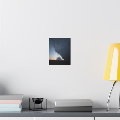 Matte Canvas Wall Art - Dramatic Storm Sky Decor, Modern Home Aesthetic, Gift for Nature Lovers, Living Room Artwork, Photography Print