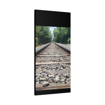 Tranquil Railway Matte Canvas Art, Perfect Gift for Nature Lovers, Home Decor, Wall Art, Inspirational Artwork, Train Track Design