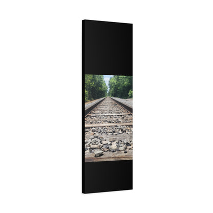 Tranquil Railway Matte Canvas Art, Perfect Gift for Nature Lovers, Home Decor, Wall Art, Inspirational Artwork, Train Track Design