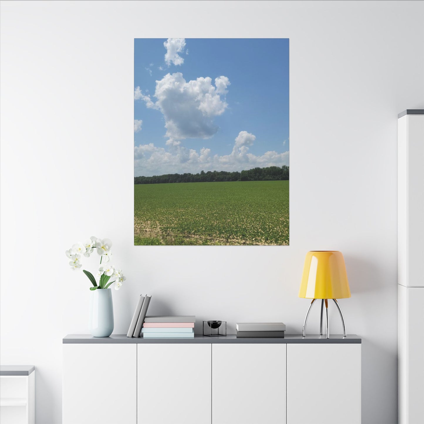 Serene Landscape Canvas Wall Art, Nature Decor for Home, Farmhouse, Gift for Nature Lovers, Rustic Wall Art, Living Room Decoration