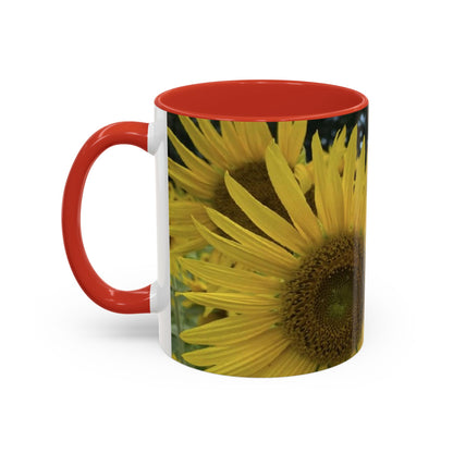 Sunflower Accent Coffee Mug - You Are My Sunshine, Gift for Flower Lovers, Coffee Lovers, Home Decor, Inspirational Mug, Floral Gifts
