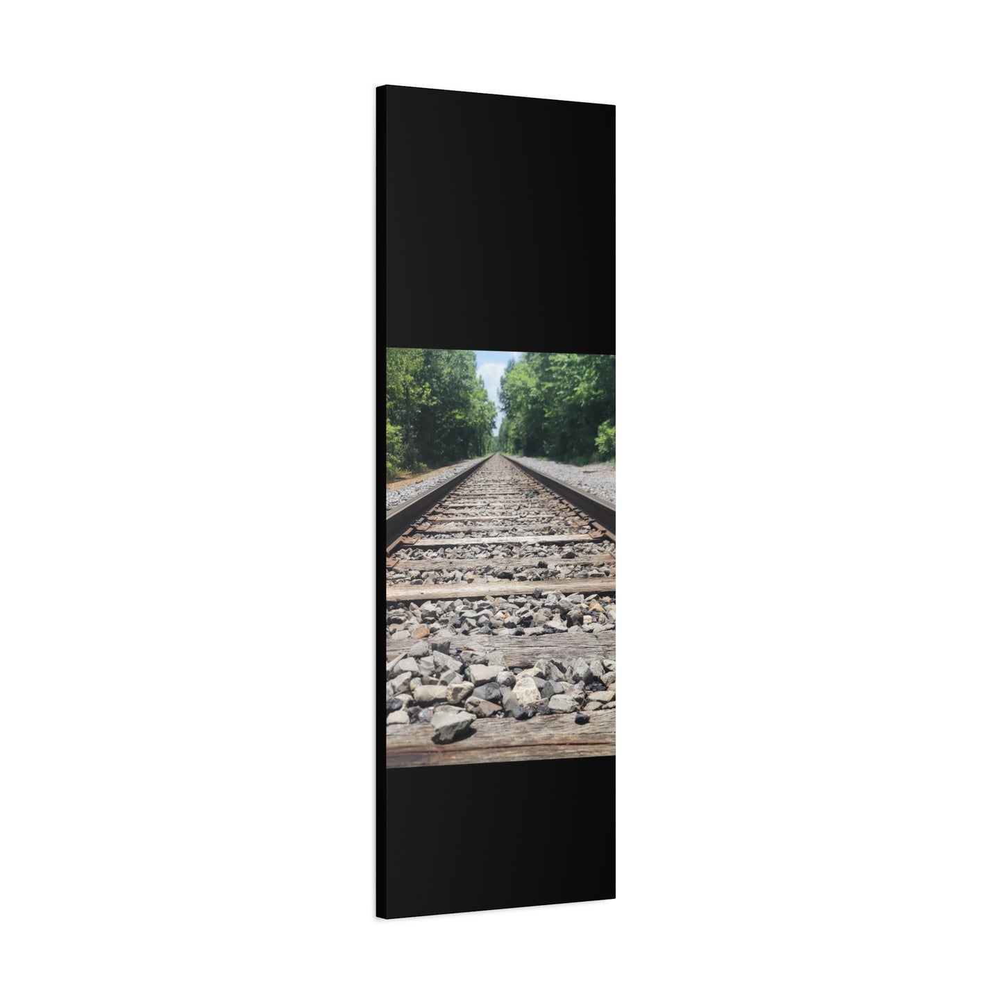 Tranquil Railway Matte Canvas Art, Perfect Gift for Nature Lovers, Home Decor, Wall Art, Inspirational Artwork, Train Track Design
