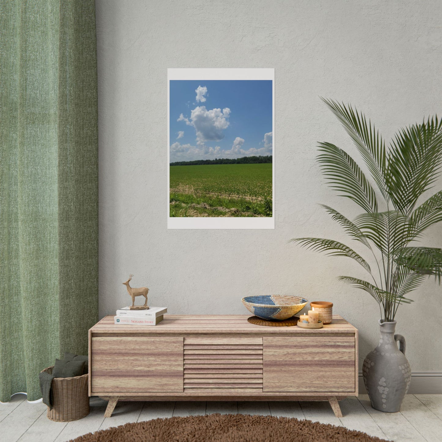 Nature Landscape Poster, Wall Art Print, Scenic Home Decor, Gift for Nature Lovers, Farmhouse Style Decoration, Office Wall Art