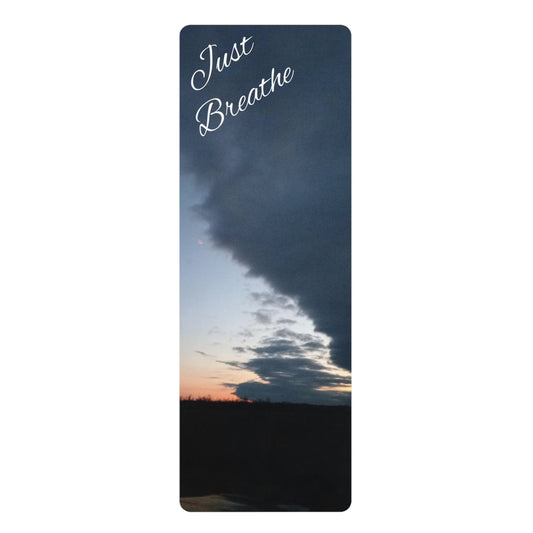 Sunset Relax Rubber Yoga Mat, Non-Slip Fitness Mat, Exercise Mat, Yoga Accessories, Mindfulness Gift, Home Workout Equipment