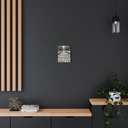 Tranquil Railway Matte Canvas Art, Perfect Gift for Nature Lovers, Home Decor, Wall Art, Inspirational Artwork, Train Track Design