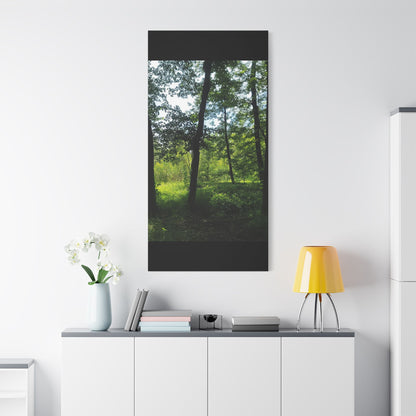 Scenic Canvas Wall Art - Nature-Inspired Home Decor, Forest Scene, Wall Hanging, Gift for Nature Lovers, Greenery Print
