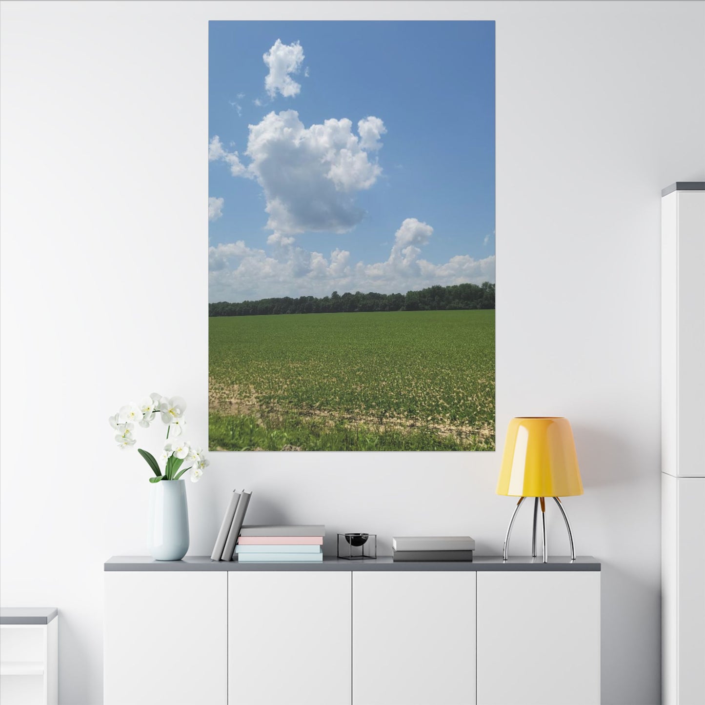 Serene Landscape Canvas Wall Art, Nature Decor for Home, Farmhouse, Gift for Nature Lovers, Rustic Wall Art, Living Room Decoration