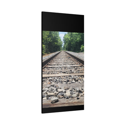 Tranquil Railway Matte Canvas Art, Perfect Gift for Nature Lovers, Home Decor, Wall Art, Inspirational Artwork, Train Track Design