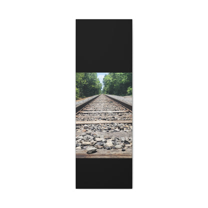 Tranquil Railway Matte Canvas Art, Perfect Gift for Nature Lovers, Home Decor, Wall Art, Inspirational Artwork, Train Track Design